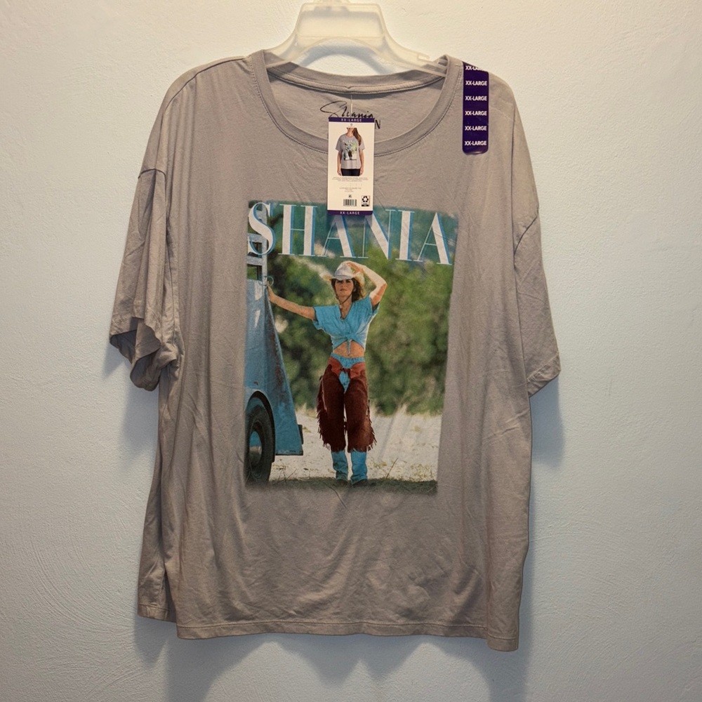 Gray Graphic SHANIA shirt 2x